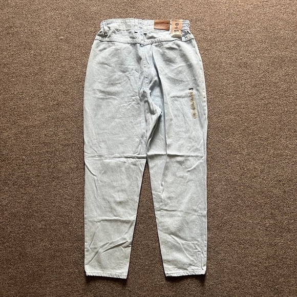 NWT Vintage Lee High Rise Mom Jeans Size 28x29 Elastic Waist Tapered Relaxed Fit - Picture 6 of 16